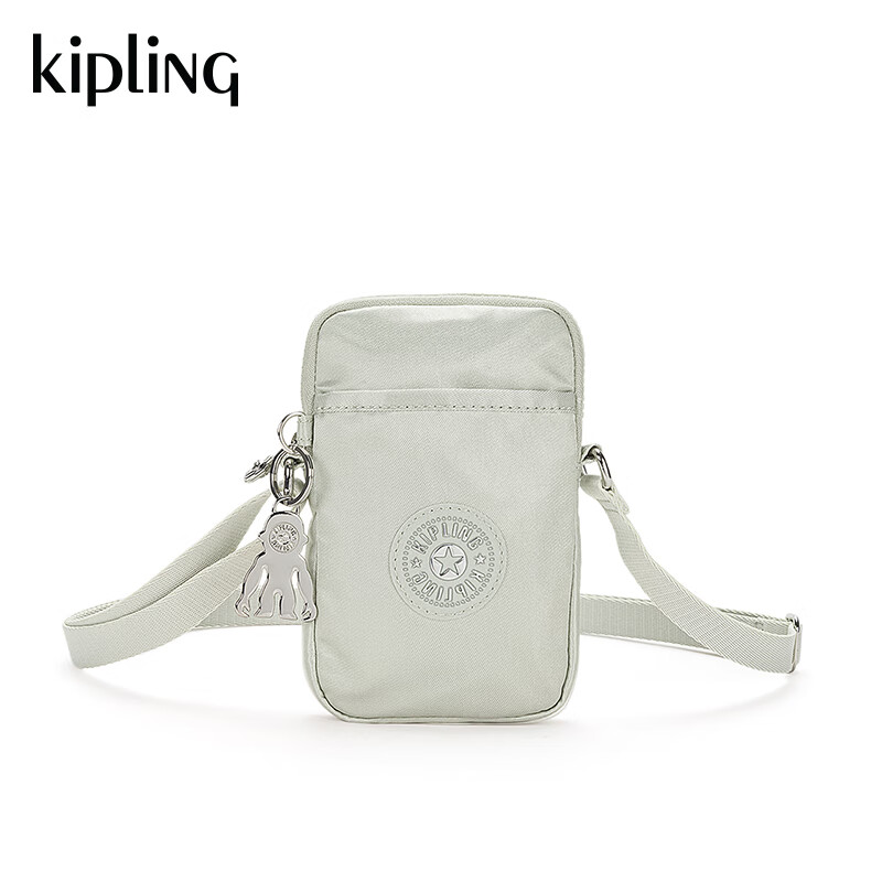 Kipling【520】男女款新小巧出街可爱小包斜挎包手机包|TALLY 金属银