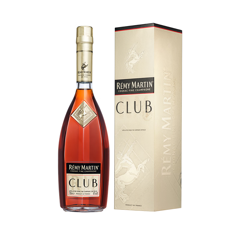 人头马（Remy Martin）干邑白兰地洋酒 优质香槟区 club 700mL 1瓶