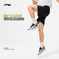 LI-NING 李寧 運動短褲男士2024新款跑步系列速干夏季涼爽男裝運動五分褲