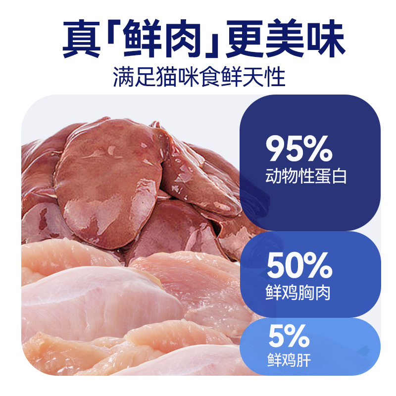 优曼吉鲜鸡肉高蛋白烘焙全价增肥发腮乳鸽全价全年龄段猫粮1.5kg