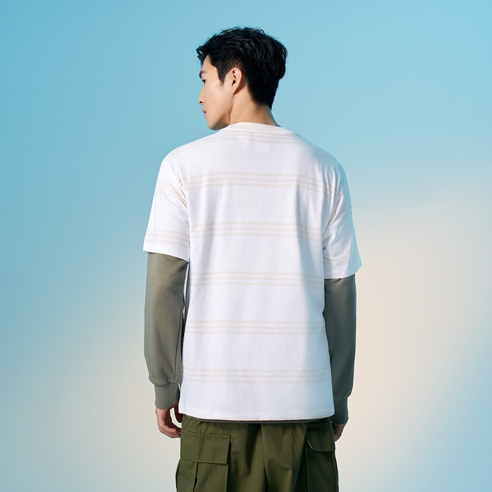 条纹运动上衣短袖T恤男装夏季adidas阿迪达斯三叶草IL4702