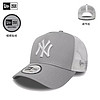 NEW ERA 紐亦華 棒球帽鴨舌帽男女同款 TRUCKER MLB洋基隊 11588490灰色NY