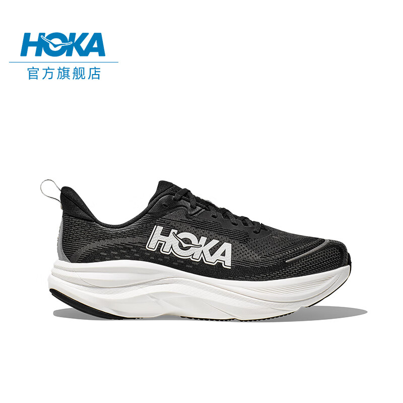 HOKA ONE ONEHOKA ONE ONE男女款夏季SKYFLOW 公路跑步鞋 黑色/白色-男 45