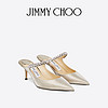 JIMMY CHOO [限時折扣]JIMMY CHOO/BING 65 女士水晶飾露跟高跟鞋穆勒鞋JC