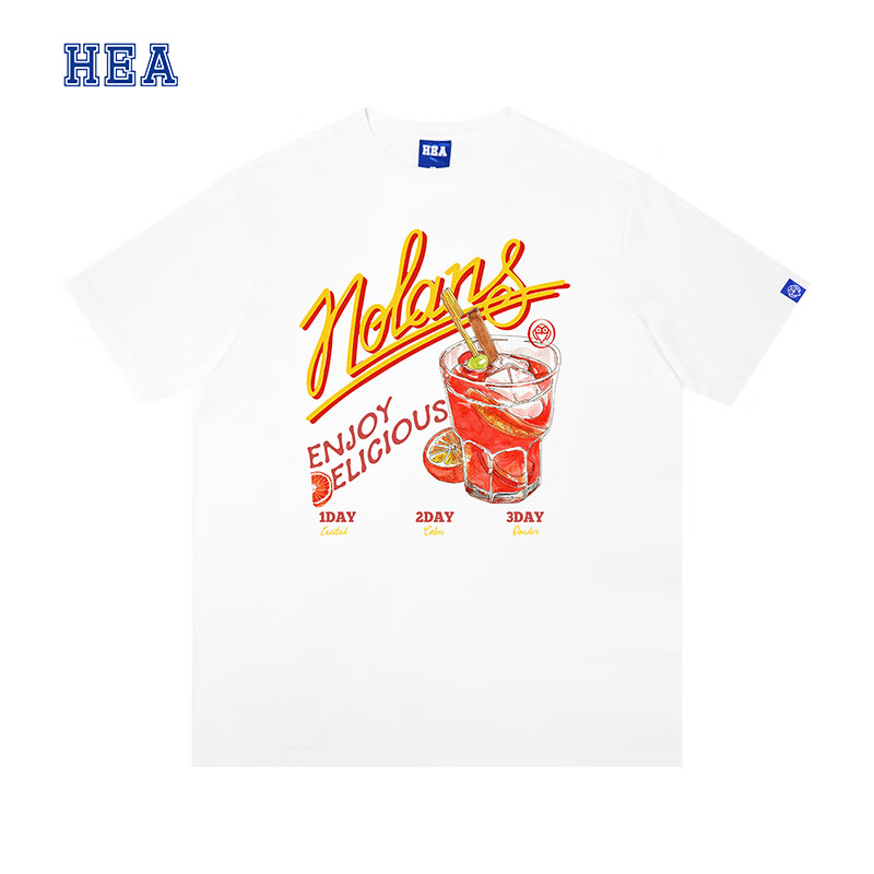 HEA【HEA】国潮醒狮潮牌短袖男女同款嘻哈纯棉休闲舒适T恤上衣夏季   白色 M