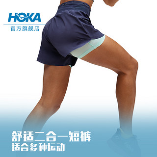 HOKA ONE ONE OKA ONE ONE新款女士夏季越野短裤跑步舒适干爽透气轻量轻弹