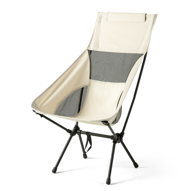户外折叠椅子露营便携式靠背懒人月亮椅野外旅行布椅钓鱼凳野餐椅