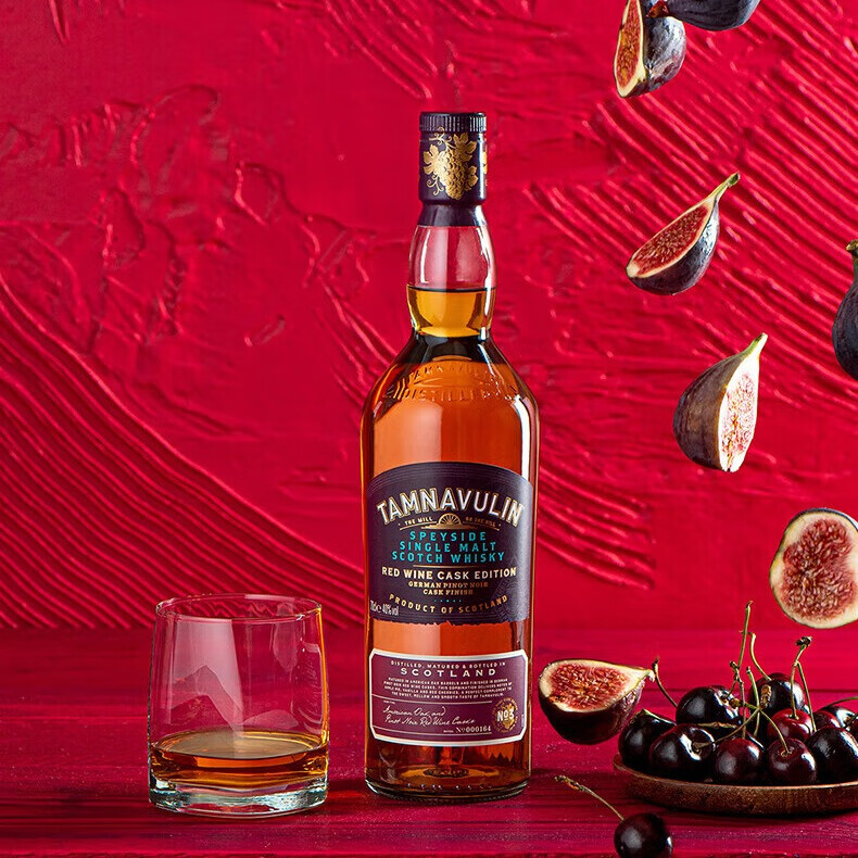 塔木岭（Tamanvulin）【原瓶】苏格兰斯佩塞单一麦芽威士忌 塔木岭黑皮诺桶威士忌700ml