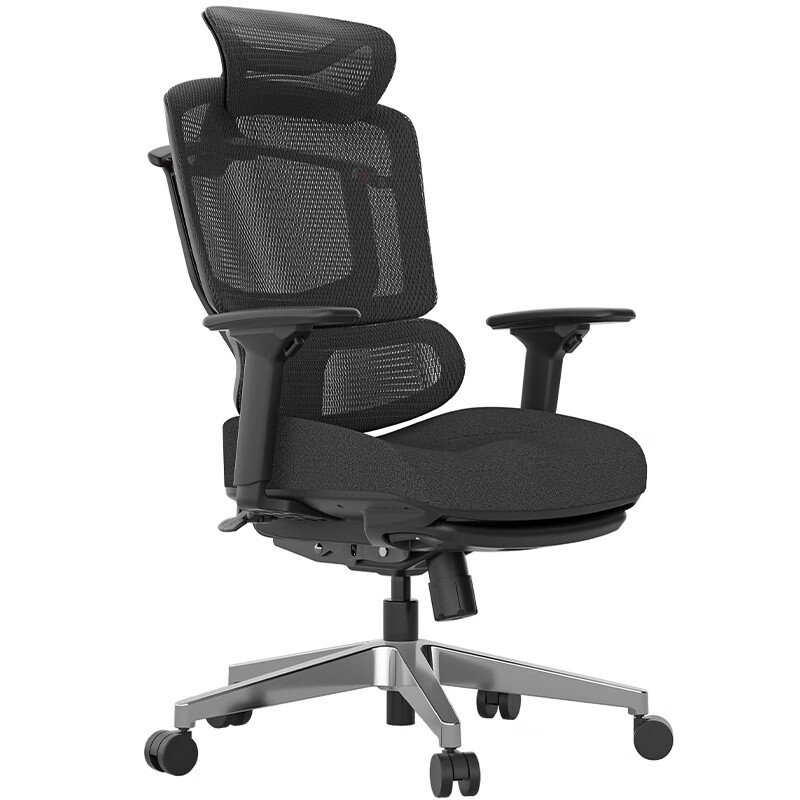 GTCHAIRGTCHAIR/高田赛雷人体工学椅护腰办公电脑座椅久坐不累可躺椅子 黑色 |3D扶手140度仰角海绵座
