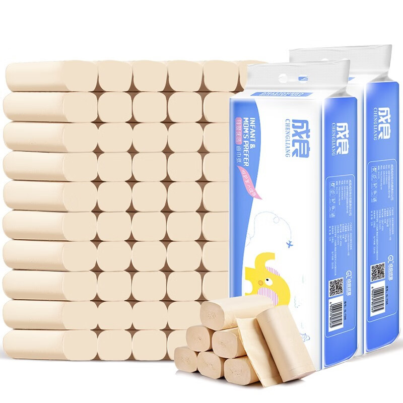 成良 卷纸优选系列无芯长卷家用卫生纸巾厕纸四层加厚 700g*