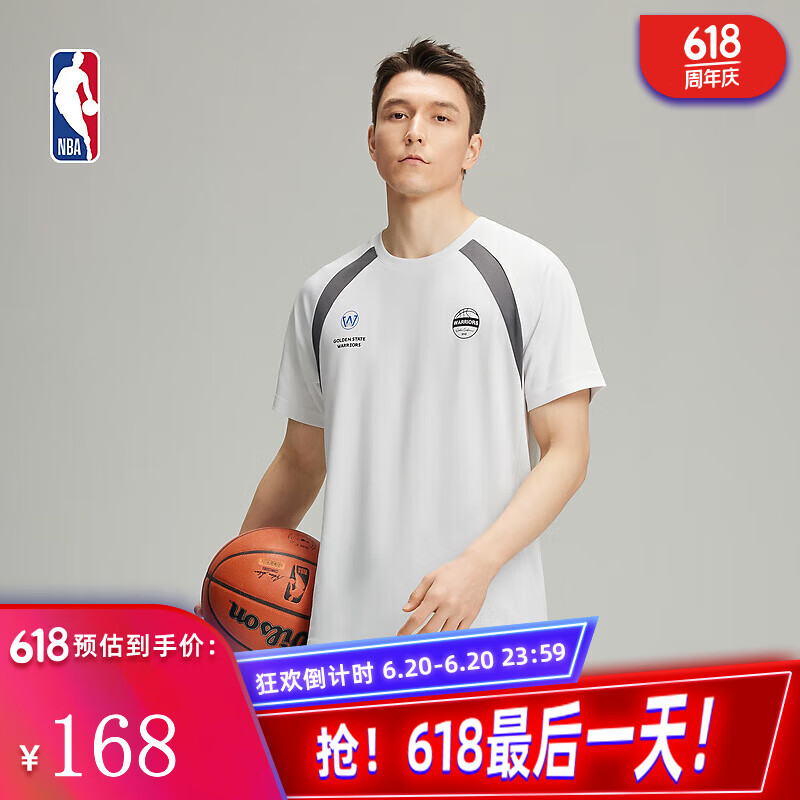 NBA日训日常系列金州勇士/洛杉矶湖人中性白t恤夏季运动男女士短袖 金州勇士队/白色 L