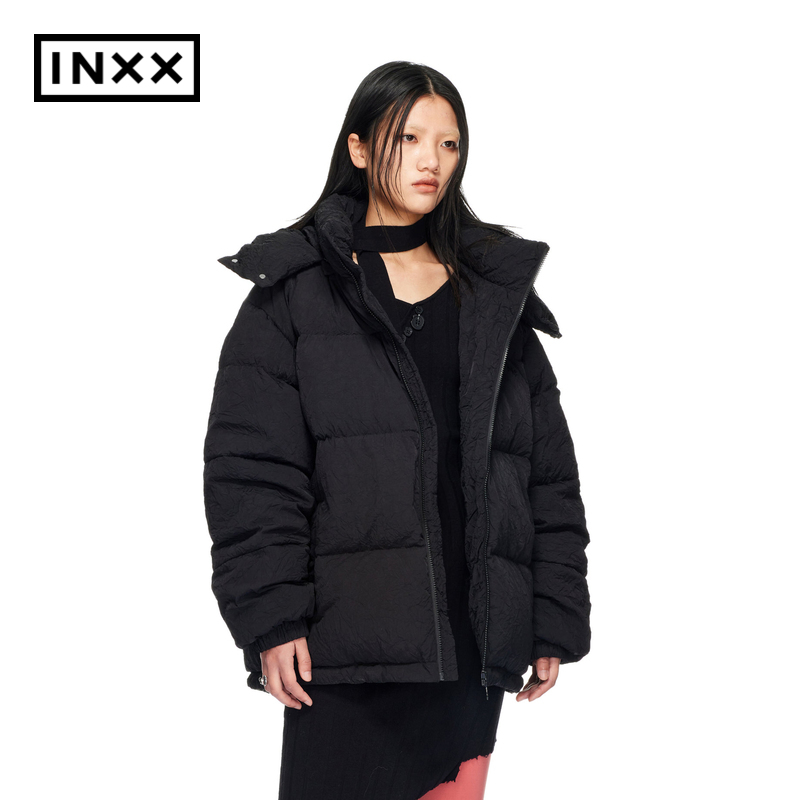 【INXX】RECYANCLE 时尚潮牌可拆卸帽羽绒服短外套