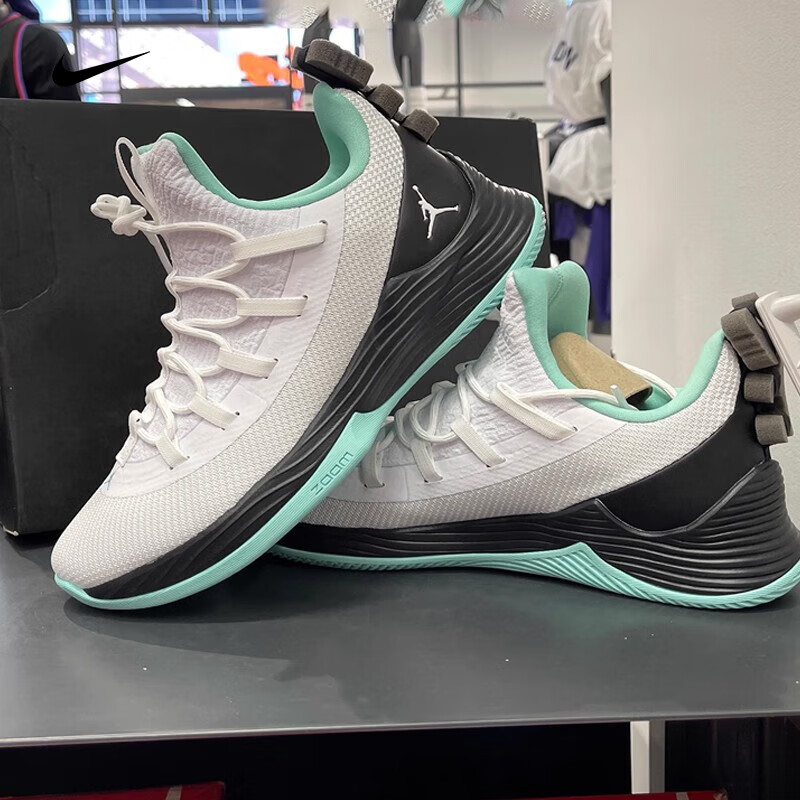 耐克（NIKE）男鞋篮球鞋2024春季Air Jordan Ultra巴特勒2代耐磨运动鞋 AH8110-114白色黑绿 43