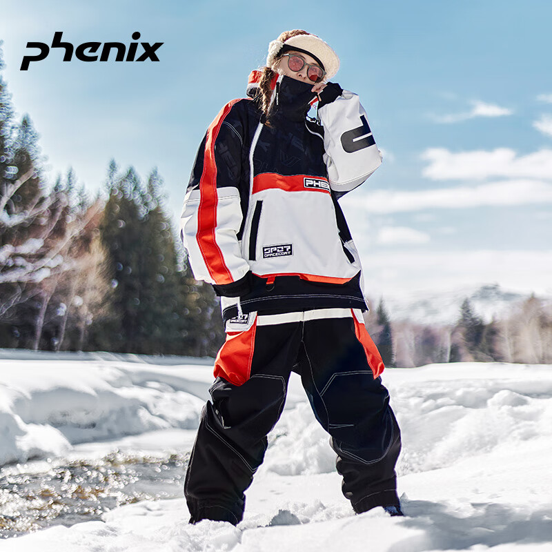 phenix滑雪服男女同款23雪季单板双板防风防水保暖户外滑雪装备 黑色 S 黑色上衣