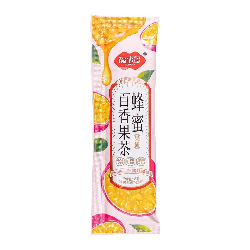 福事多蜂蜜百香果茶35g*1条冷热冲调饮品柚子果茶