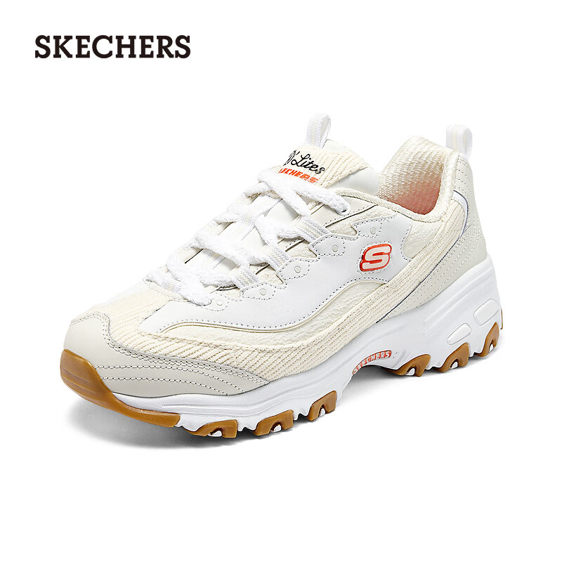 斯凯奇（Skechers）2024女运动轻质吸震透气老爹鞋舒适150242 乳白色/OFWT 39.5