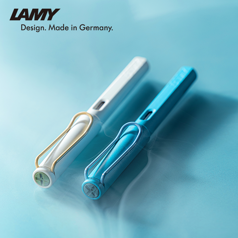 LAMY凌美钢笔礼盒 宋代版墨水笔青苍玉兰 文具正姿钢笔小众 刻字