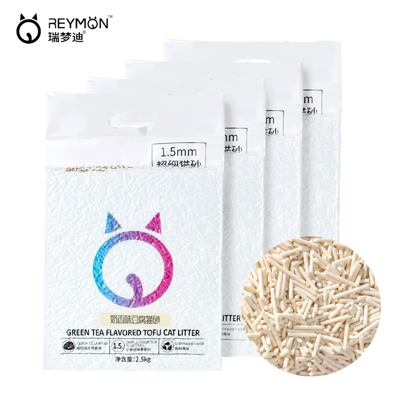 瑞梦迪 RUIMENGDI【满199减100元】瑞梦 猫砂豆腐混合砂除臭无尘猫砂2.5kg 1.5mm颗粒【豆腐膨润 土混合猫砂10kg】