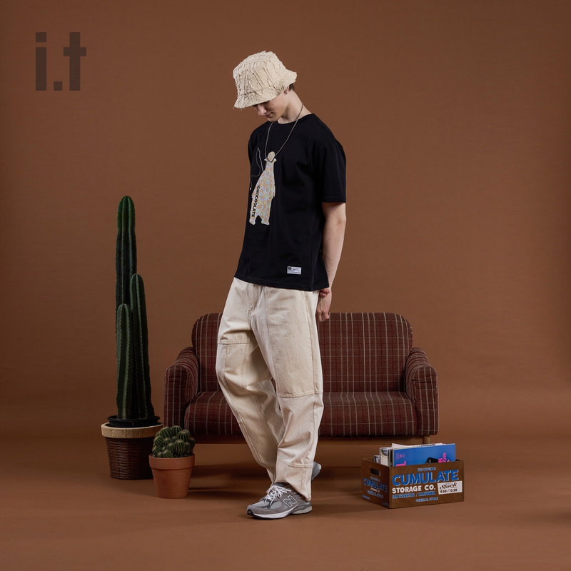 it :CHOCOOLATE女装圆领短袖T恤2024夏季轻松随性半袖M006870