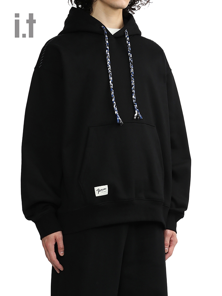 it 5cm/FIVECM男装纯色连帽卫衣时尚冬季潮流休闲连帽衫3127W