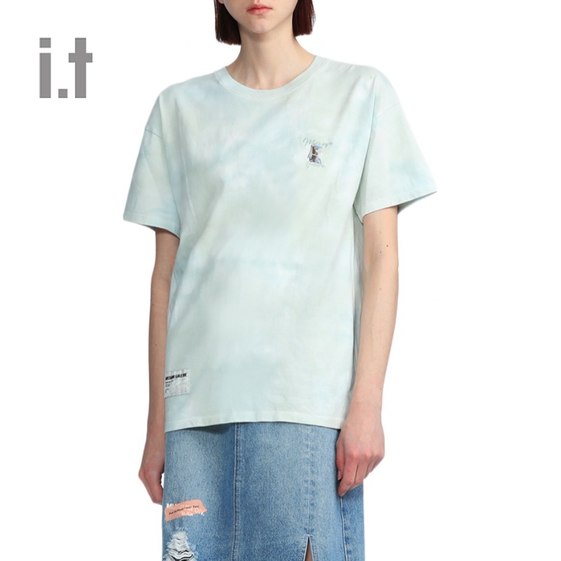 it MUSIUM DIV.女装短袖T恤春夏潮流个性晕染混色20893XI