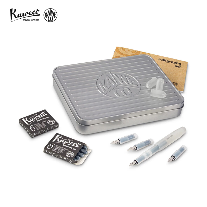 德国 卡维克 KAWECO  CALLIGRAPHY书写系列 钢笔书法套装 练字花体薄荷绿硬笔美工笔练英文
