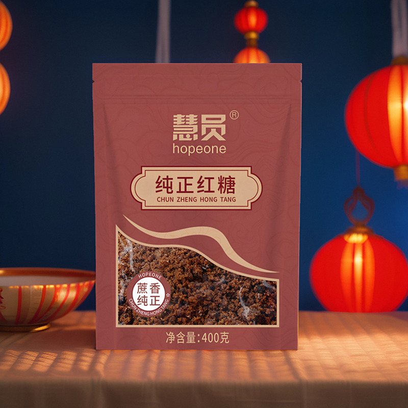 慧员纯正红糖400g食用白砂糖冰糖绵糖糖浆调味黑糖粉家用烘焙原料