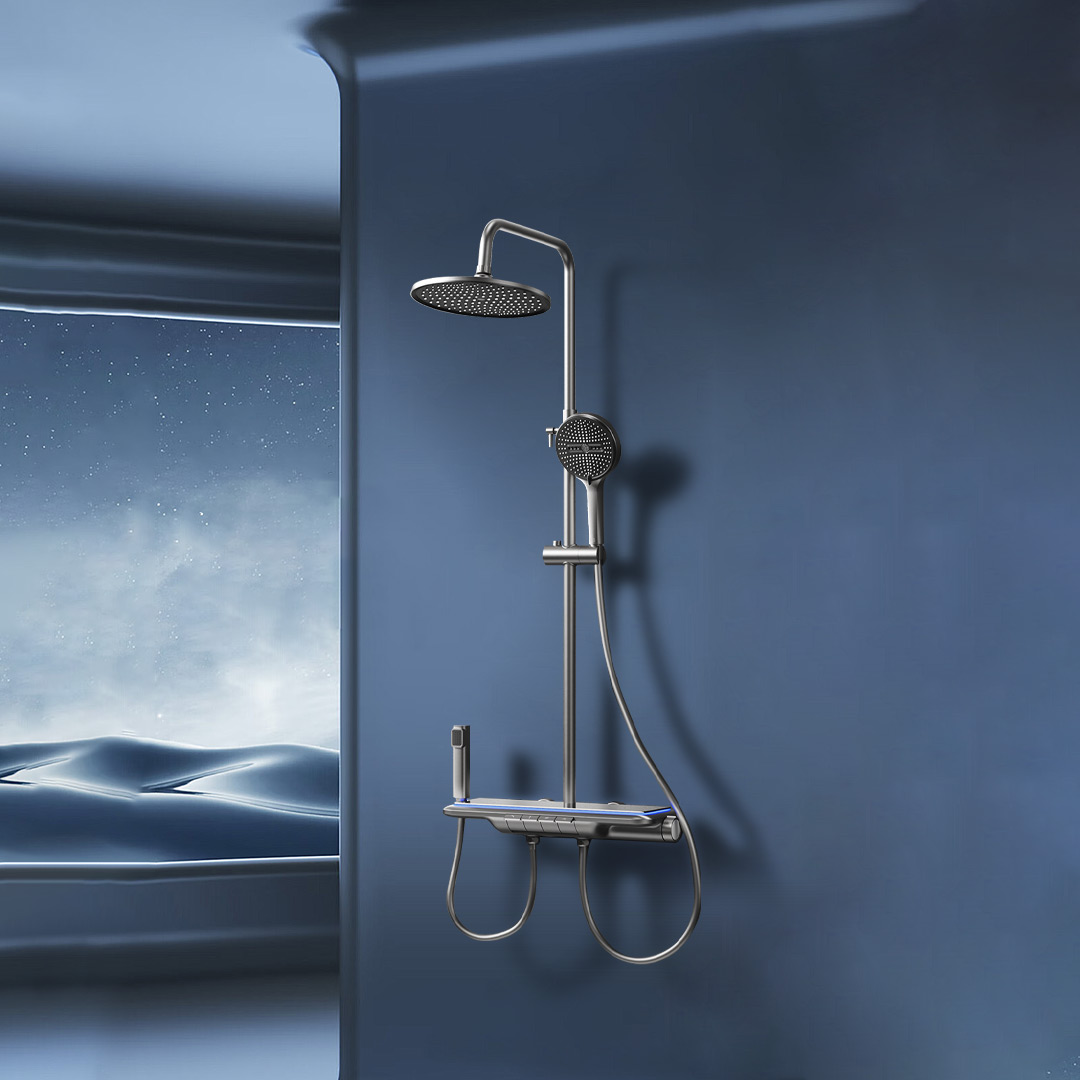 大白月亮女神控温数显氛围灯淋浴花洒