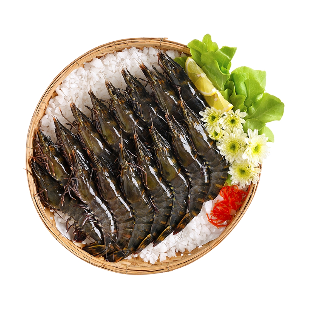 【拍】盒马 泰国活冻黑虎虾 250g(约10-15只) 冷冻大虾整虾