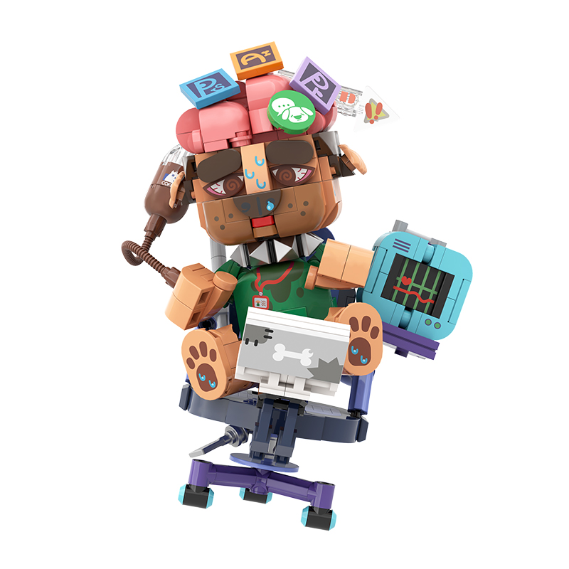 iBLOCK 十二生肖玩酷份子系列 ib1001-11 忠实社畜 戌狗