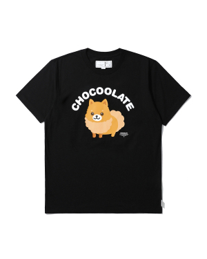 :CHOCOOLATE 饰 logo 动物印花 T 恤