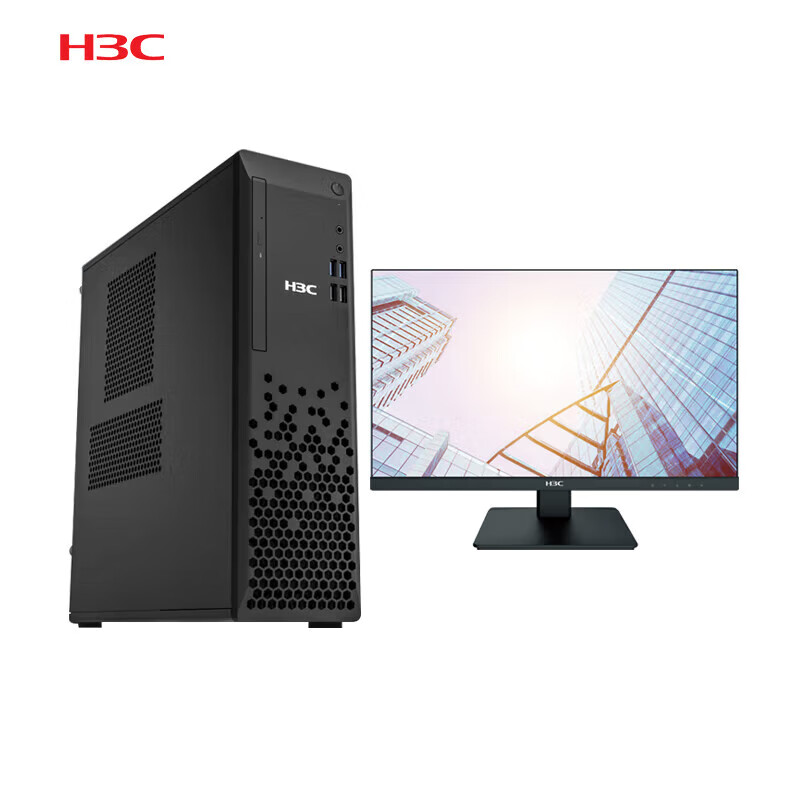 华三（H3C）Desk X500H G2商用台式机Hygon C86 3350/16GB/256GB SSD/1TB HDD/FH2 2G/200W/键盘/鼠标