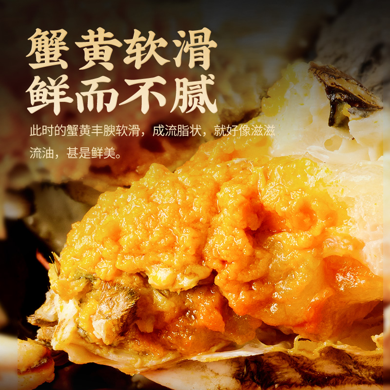 【活蟹】俏苏阁六月黄鲜活大闸蟹螃蟹礼盒8只2.7-3两/只