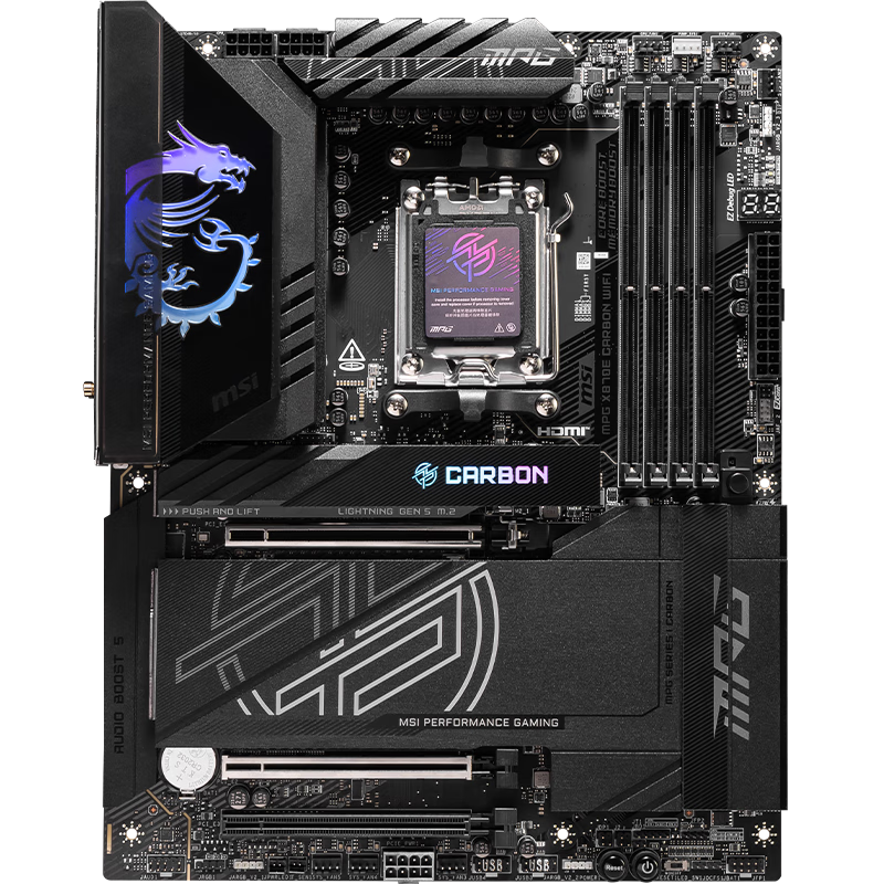 MSI 微星 MPG X870E CARBON WIFI 暗黑 ATX主板（AMD AM5、X870E）