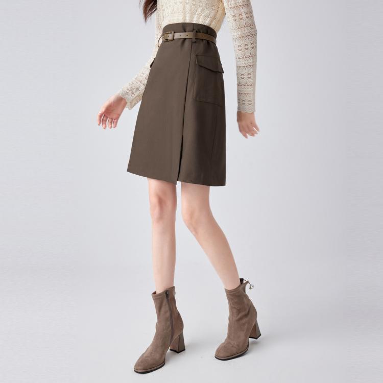【口碑】半身裙通勤高腰A字裙女