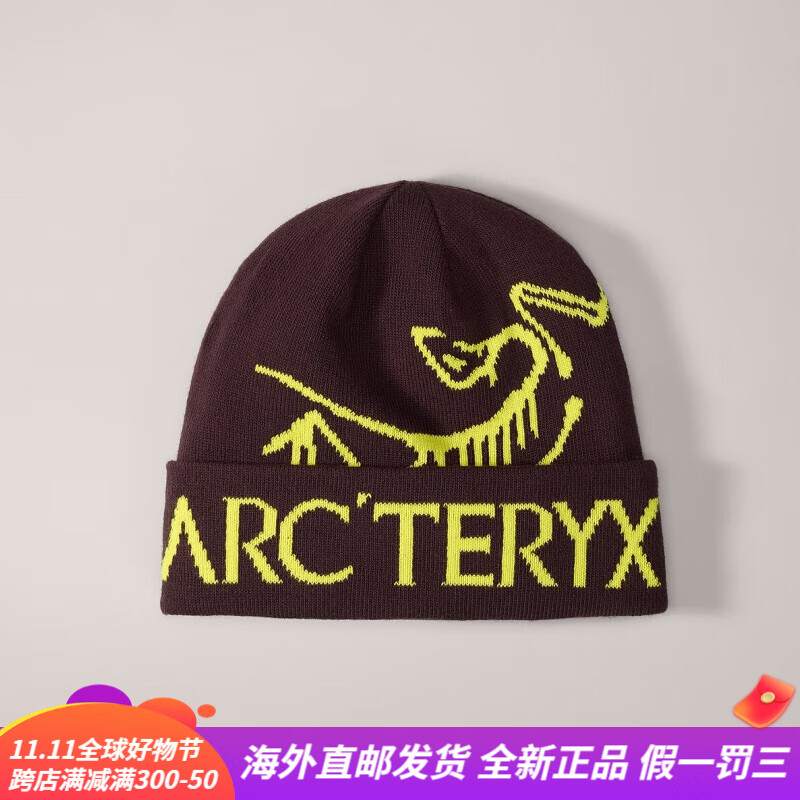 始祖鸟（ARC’TERYX）BIRD WORD 男女同款休闲舒适保暖户外毛线帽 Phantasm/棕色 均码