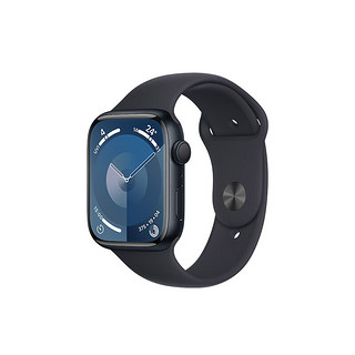 AppleWatch Series 9 智能手表GPS款45毫米午夜色铝金属表壳运动型表带M/L MR9A3CH/A【心意】