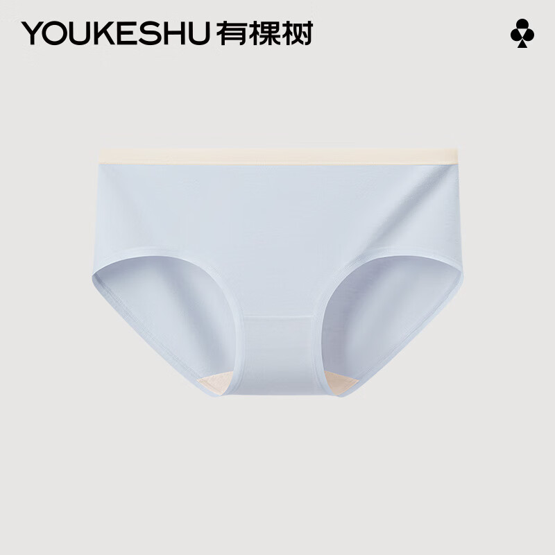 YOUKESHU/有棵树 女士纯棉内裤 YSWU3090-5 浅银灰 1条 L