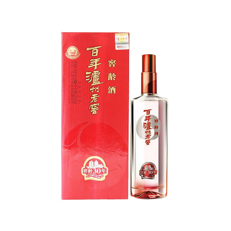 泸州老窖窖龄30年浓香型52度白酒250ML （不同年份）