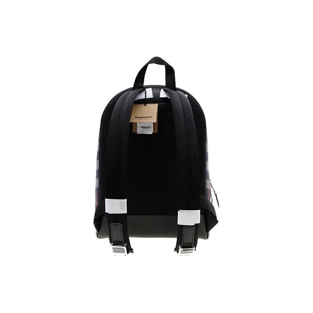 BURBERRY/博柏利 经典纺织格纹装饰拉链配口袋双肩包