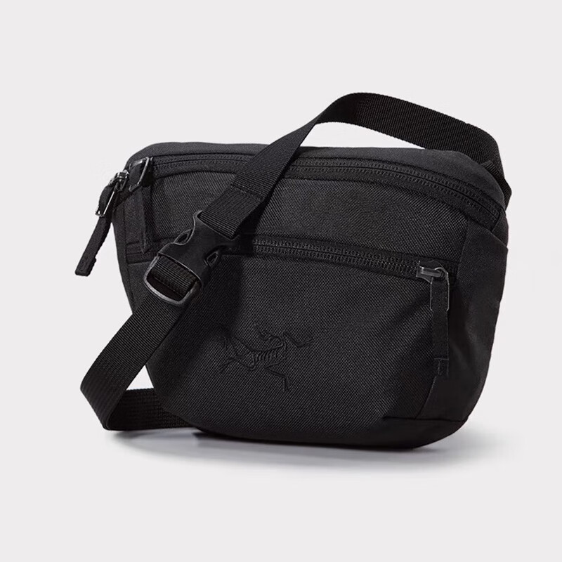 始祖鸟（ARC'TERYX）MANTIS 1 WAIST PACK 男女同款腰包刺绣鸟标斜挎包 BLACK II