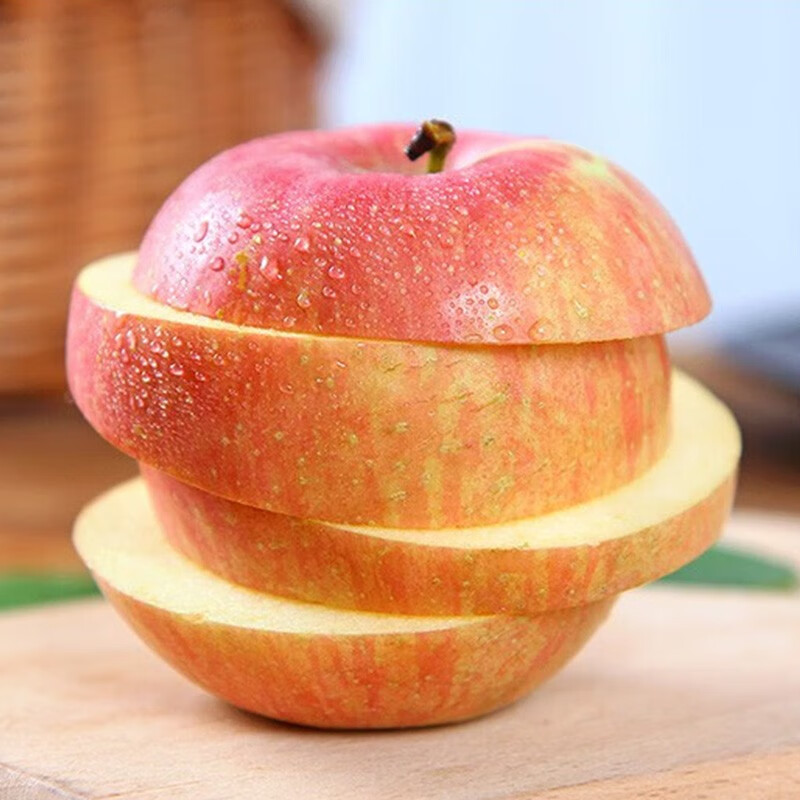 华北强山西红富士苹果水果脆甜丑苹果新鲜时令水果整箱 净重8.5斤单果75mm