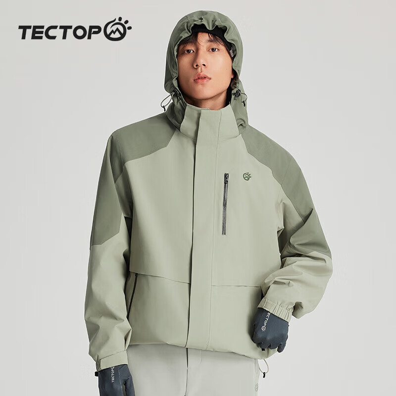 探拓（TECTOP）三合一冲锋衣24秋冬抓绒衣内胆风衣户外滑雪外套登山服