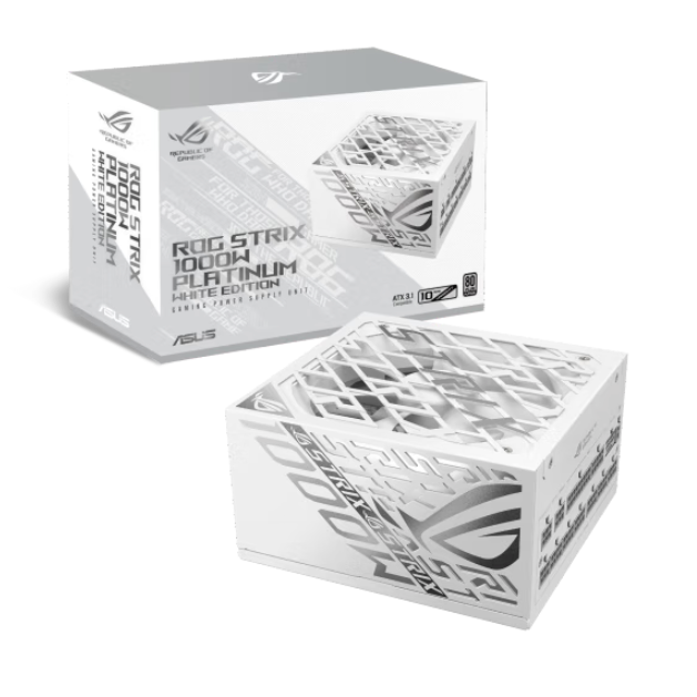 ROG 玩家国度 STRIX 雷鹰 白金牌（92%）全模组化ATX氮化镓电源 1000W 白色