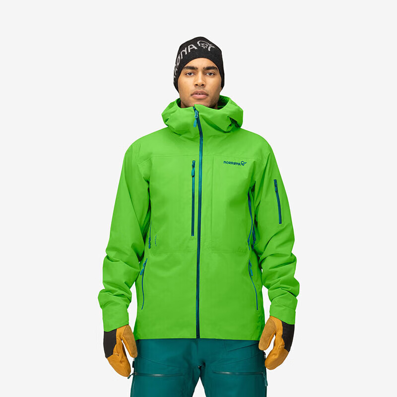 NORRONA户外防风耐磨男士冲锋衣Lofoten GTX Insulated外套单板滑雪夹克 classic green L