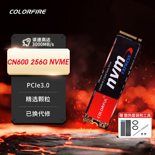 七彩虹 1TB SSD固态硬盘512G台式机笔记本电脑M.2接口NVME协议2T橘猫硬盘 CN600 256G 固态硬盘