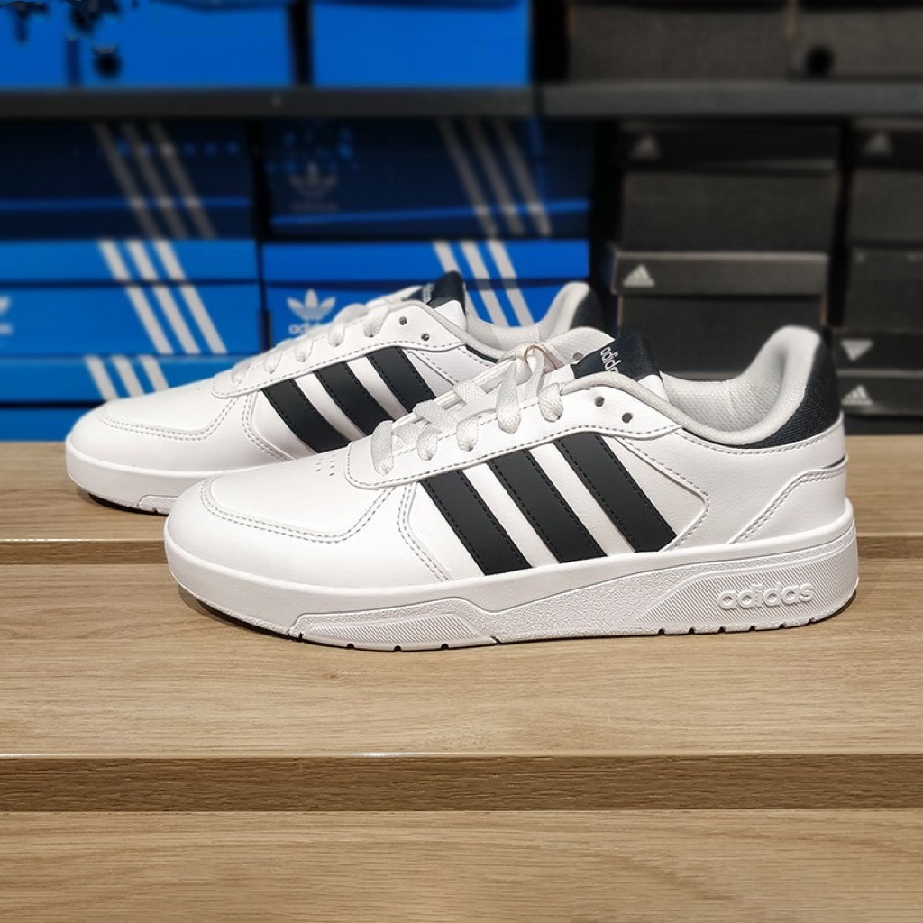 Adidas阿迪达斯COURTBEAT 男女同款低帮舒适耐磨休闲板鞋 JS3010