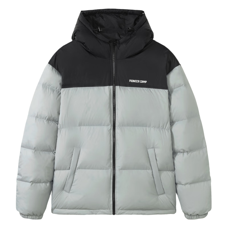 拓路者（Pioneer Camp）羽绒服男连帽冬季户外加厚防风保暖中老年休闲外套短款