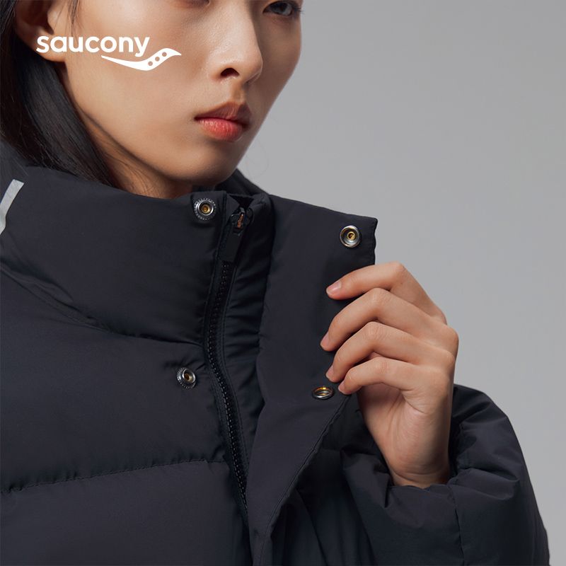 Saucony索康尼男女同款短裤羽绒服冬季防风保暖外套上衣中性