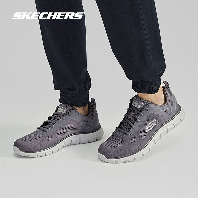 Skechers斯凯奇奥莱 2024年男士绑带休闲运动鞋舒适百搭